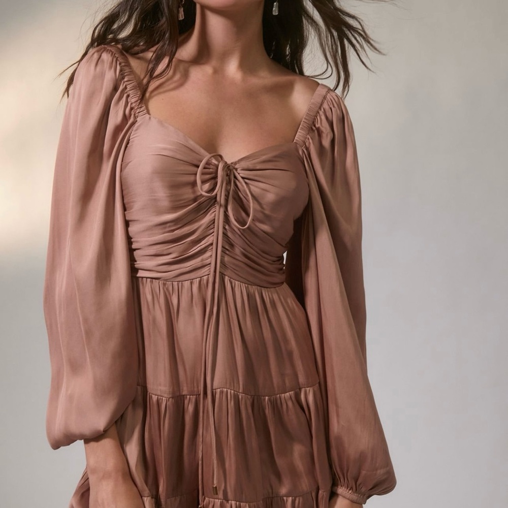 NWT! 🔥 MINKPINK Women's Mini Dress in Blush Rose. Gorgeous! Lightweight! Flowy!
